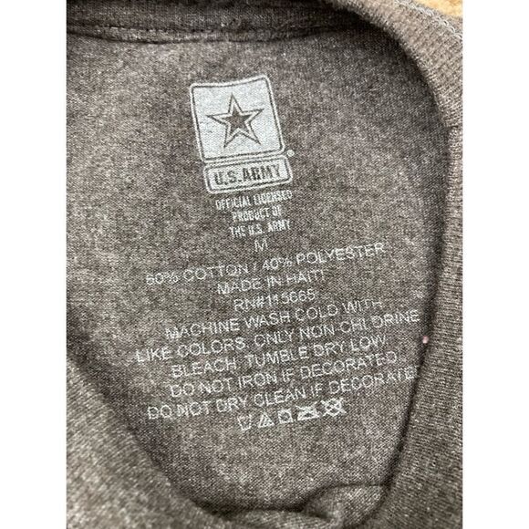 United States Army men’s digital camo army logo short sleeve dark grey tee - Picture 3 of 3